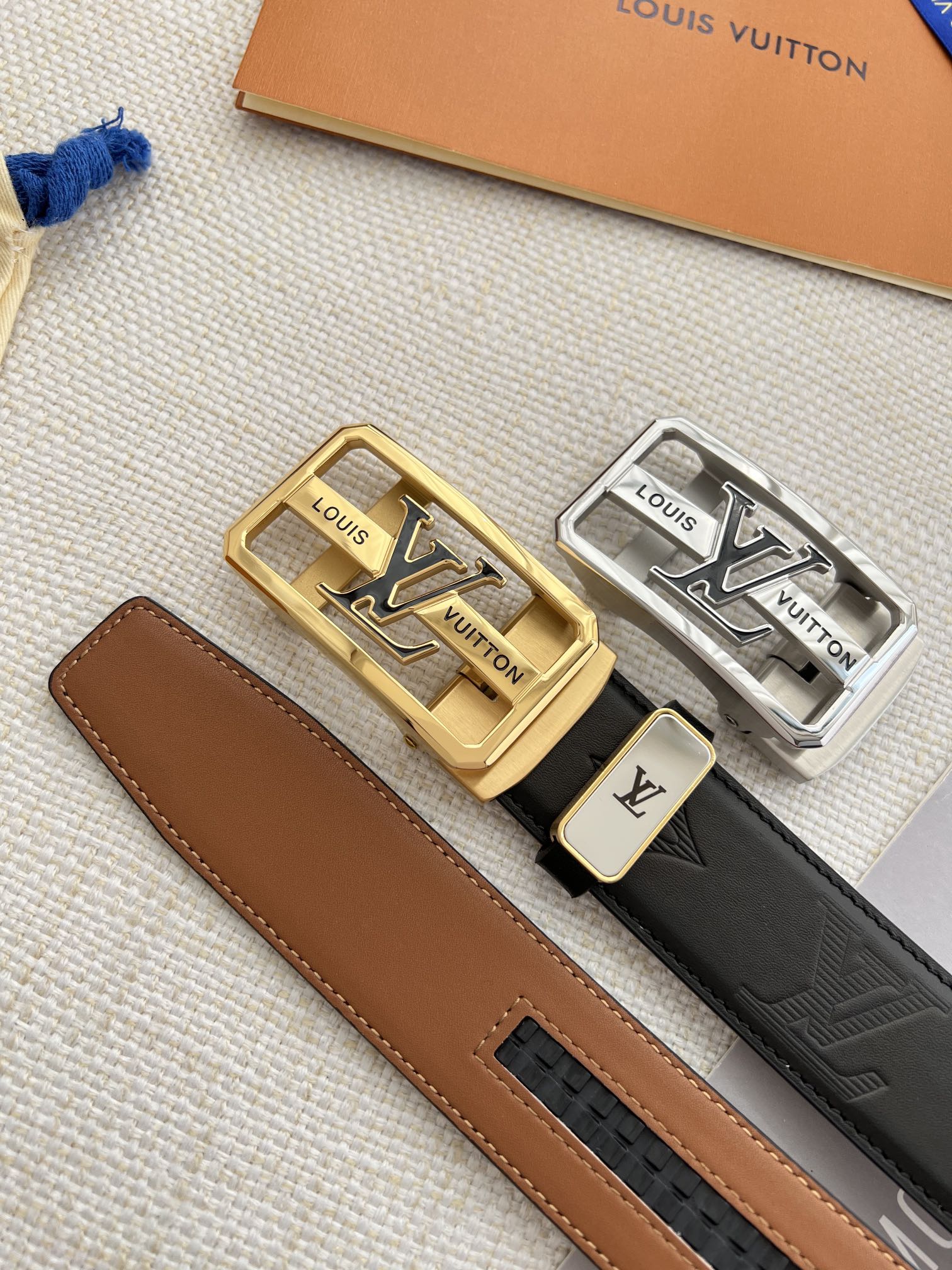 【LOUIS VUITTON】(ルイヴィトン) 3.5cm   ベルト メンズ