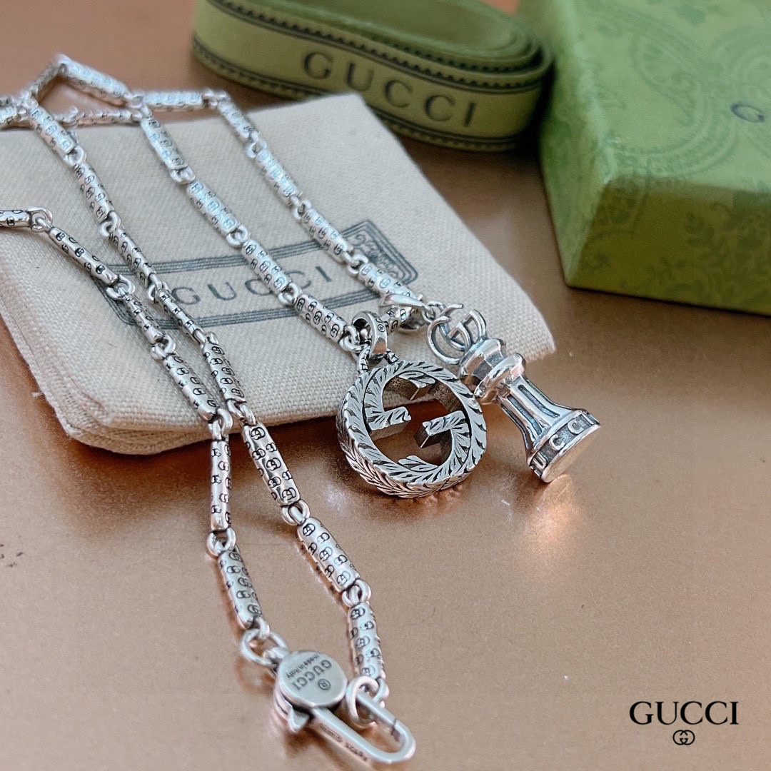 【2024】【GUCCI】ネックレス、新しいネックレス万能シンプルファッションオーナメント