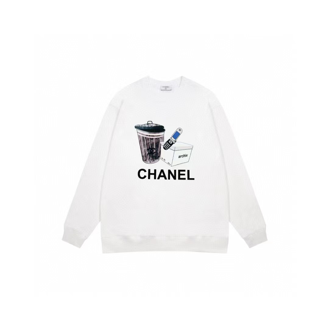 【2024】【CHANEL 公式旗艦店】シャネル 丸首の衛衣 スウェット ご好評に付き再入荷！