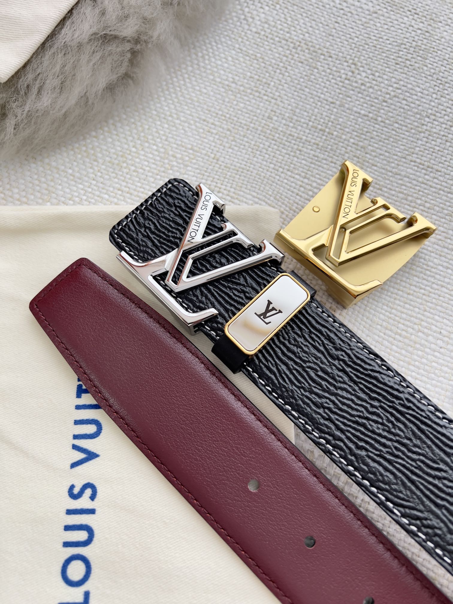 【LOUIS VUITTON】(ルイヴィトン) 3.8cmベルト メンズ