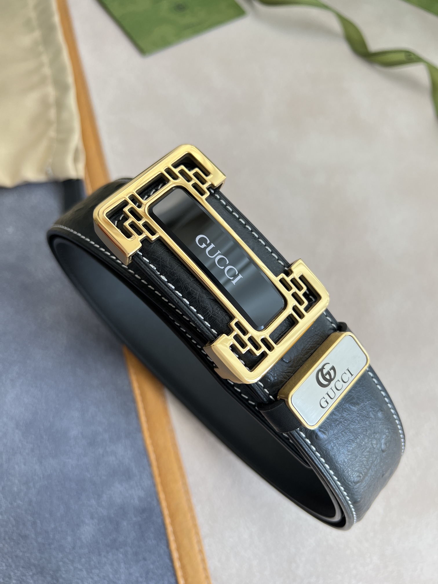 【2024】【 GUCCI】(クッチ)  3.8cm   ベルト メンズ