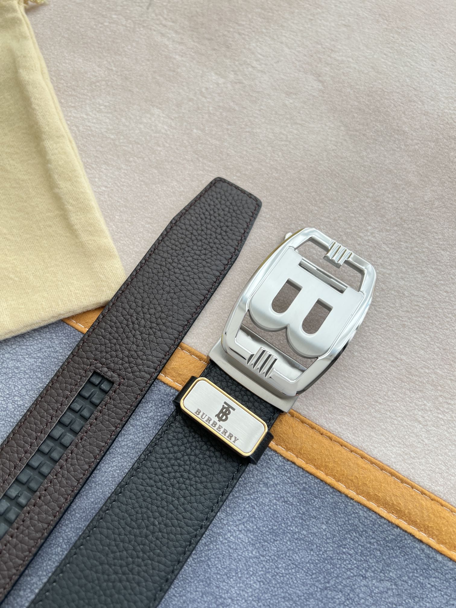 【2024】【BURBERRY】(バーバリー) 3.5cm   ベルト メンズ