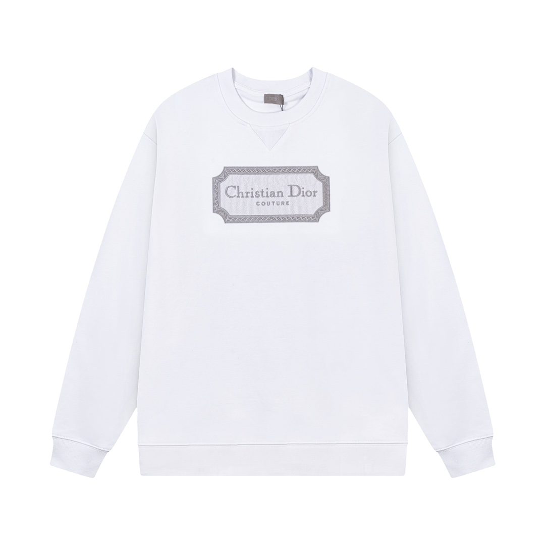 【DIOR 公式旗艦店】ディオール  丸首の衛衣 スウェットご好評に付き再入荷！