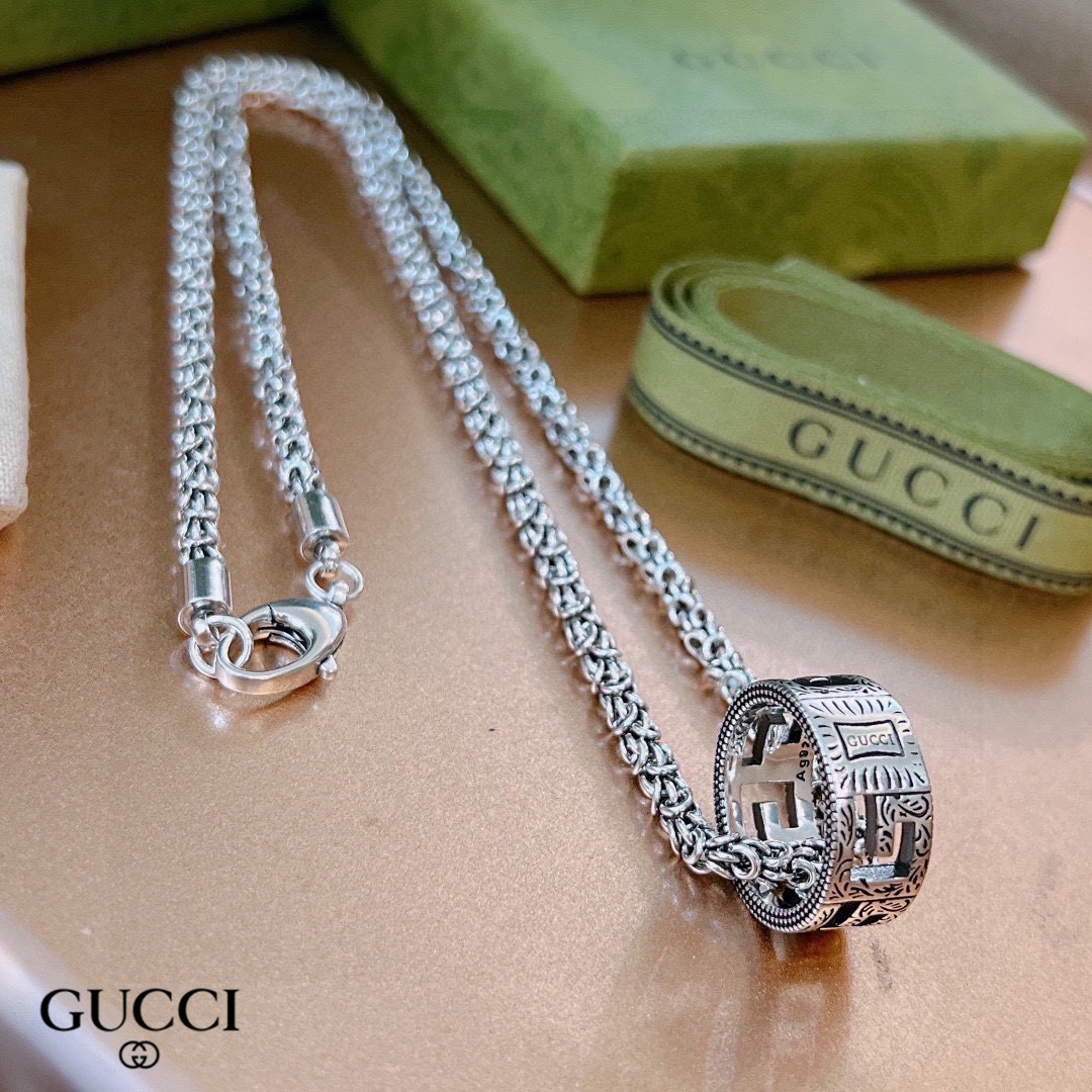 【GUCCI】ネックレス、新しいネックレス万能シンプルファッションオーナメント