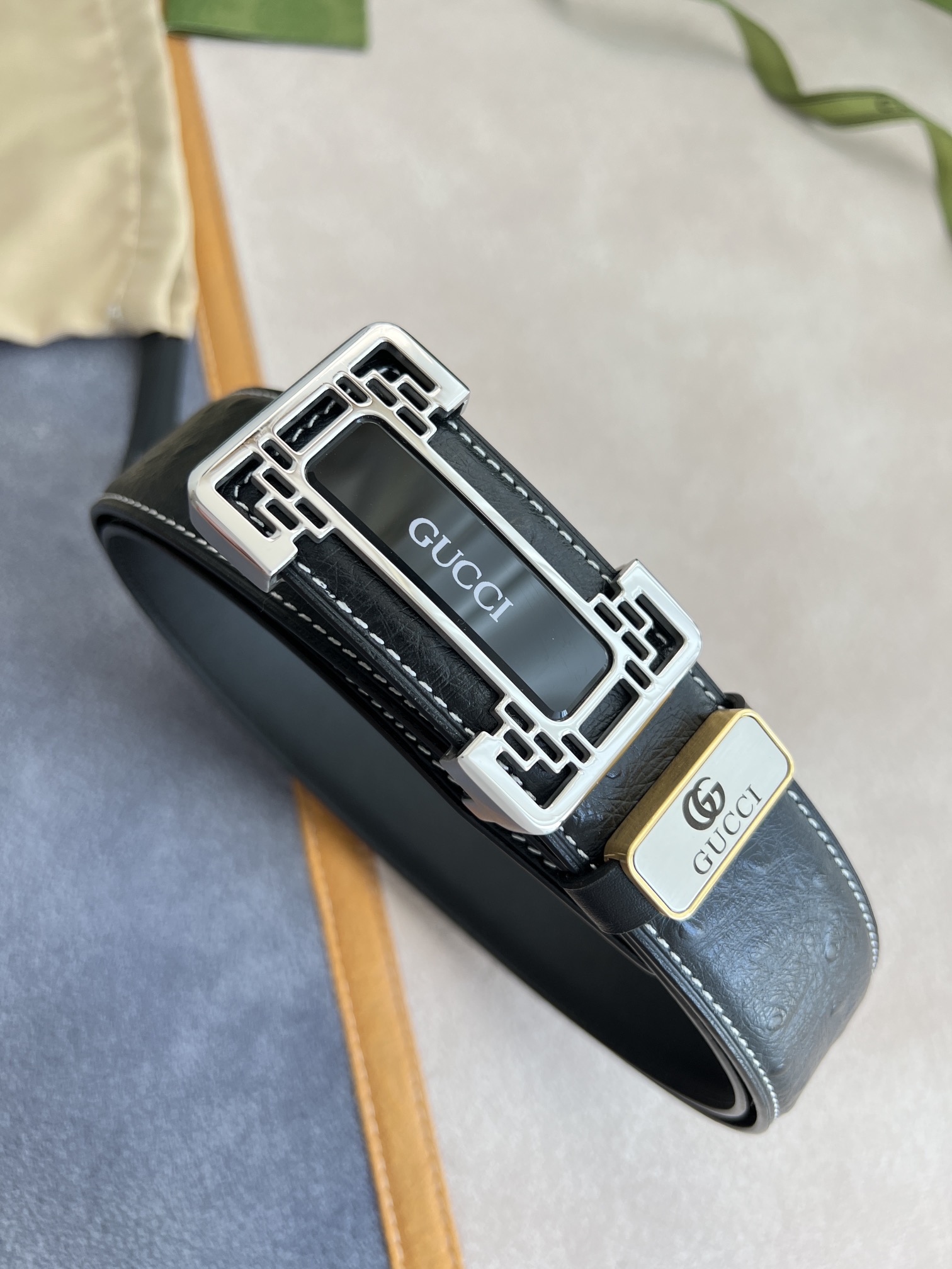 【2024】【 GUCCI】(クッチ)  3.8cm   ベルト メンズ