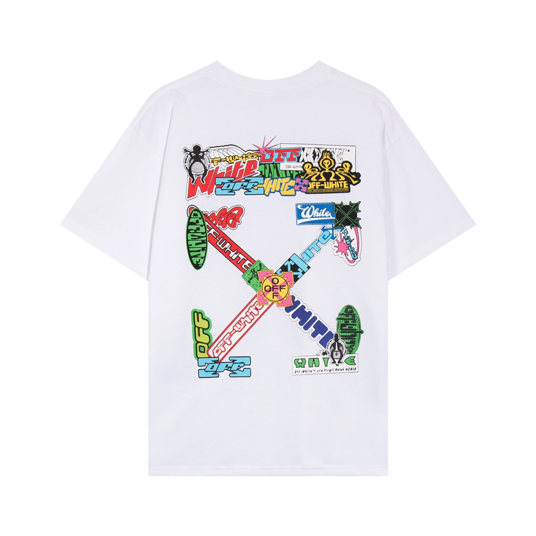 【2024】【OFF-WHITE  公式旗艦店】オフホワイト   Tシャツ  ご好評に付き再入荷！