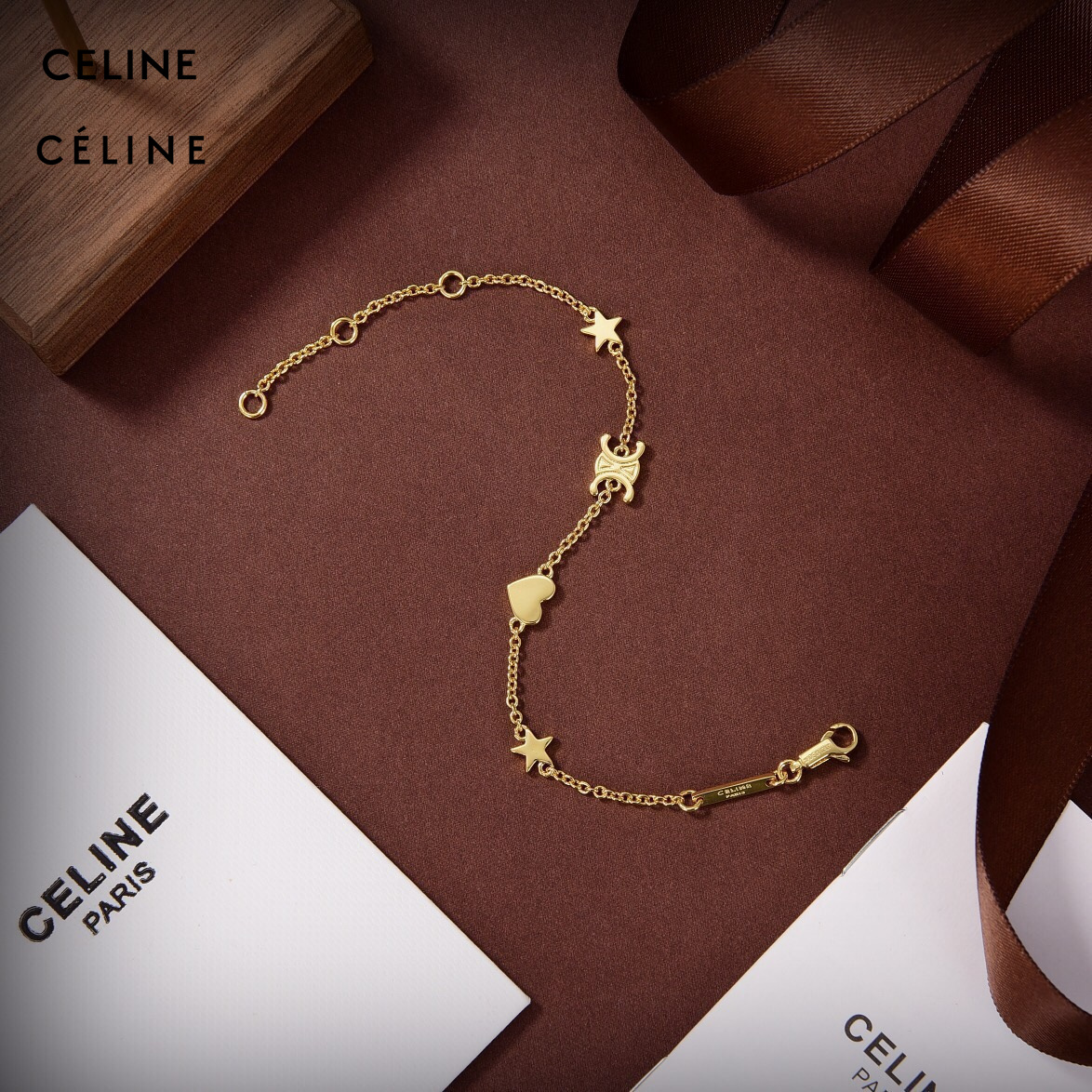 【CELINE】ブレスレット、ファッションシンプルなスタイル