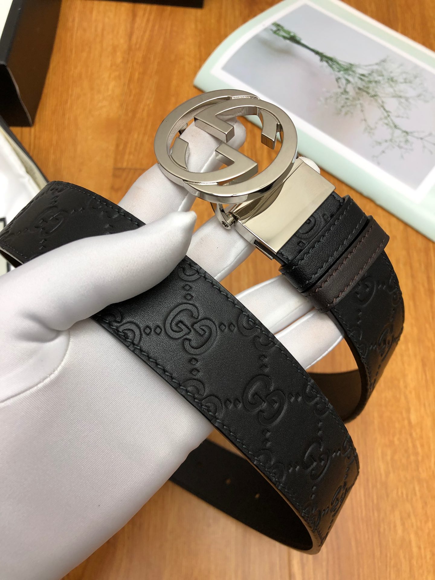 【GUCCI】(クッチ) 3.7cmベルト メンズ