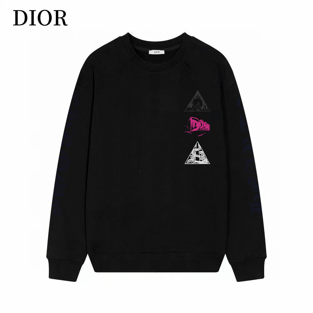 【DIOR  公式旗艦店】ディオール 丸首の衛衣 スウェット ご好評に付き再入荷！