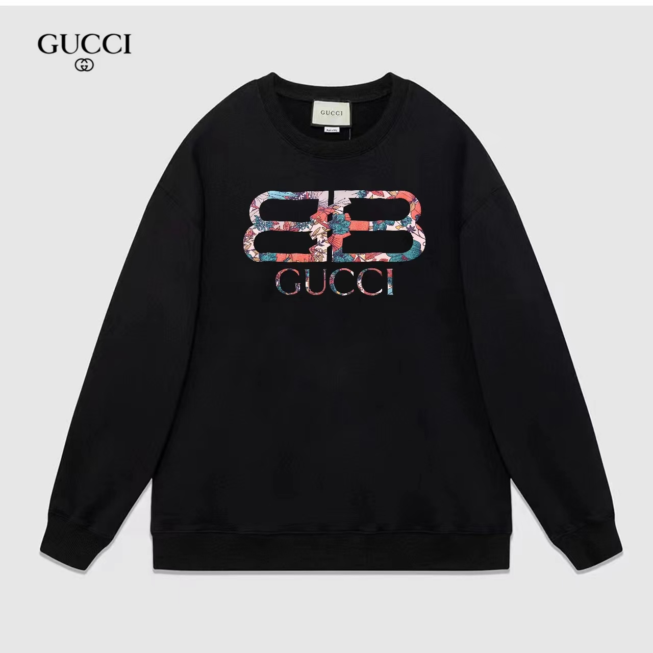 【GUCCI  公式旗艦店】グッチ丸首の衛衣スウェット ご好評に付き再入荷！