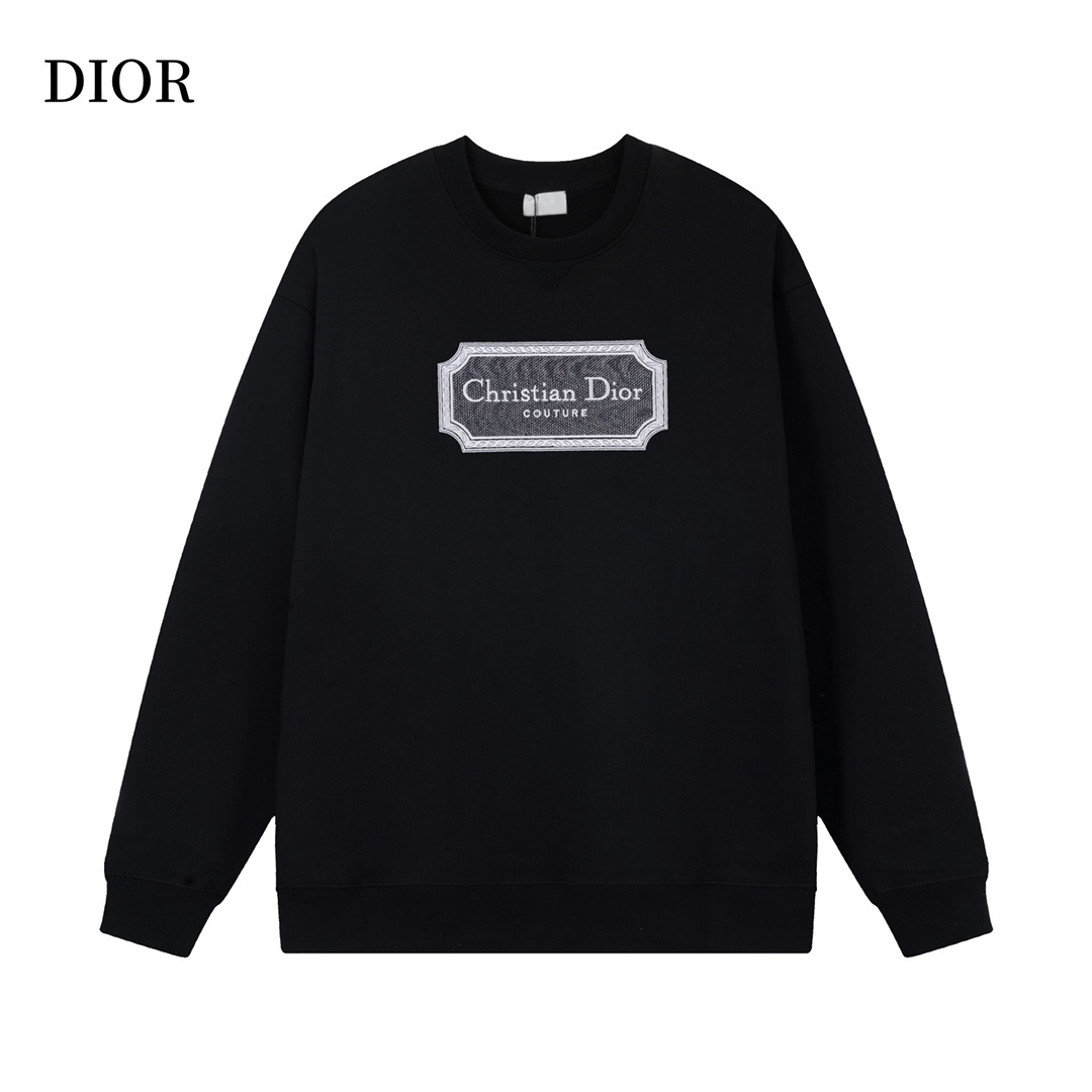 【DIOR 公式旗艦店】ディオール  丸首の衛衣 スウェットご好評に付き再入荷！