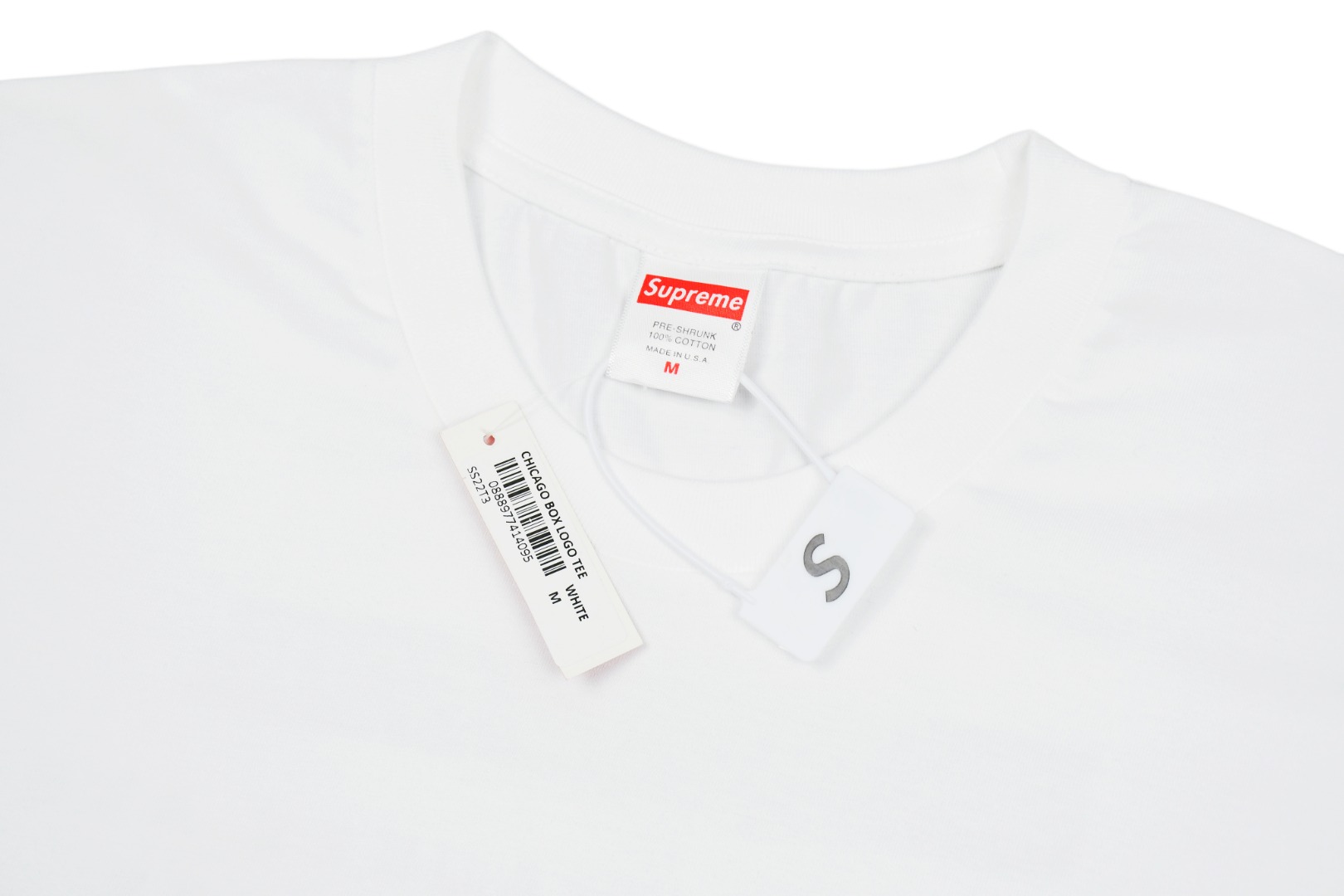 シュプリームSupreme Chicago Metal Box Logo Tee White シカゴ限定 半袖Tシャツ 人気
