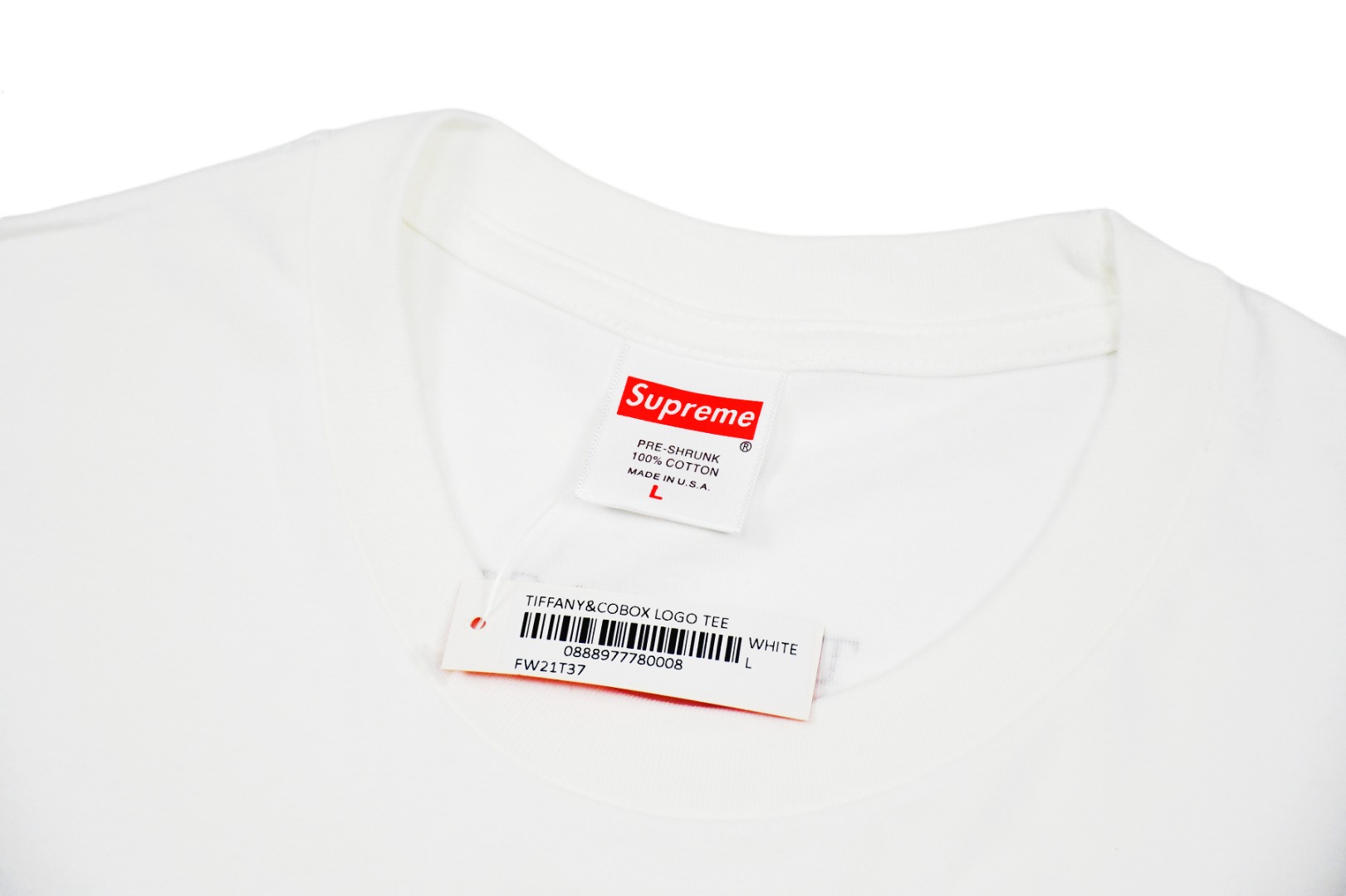 Supreme 21FW Tiffany Co Box Logo Tee ティファニーコラボ 半袖Tシャツ シュプリーム
