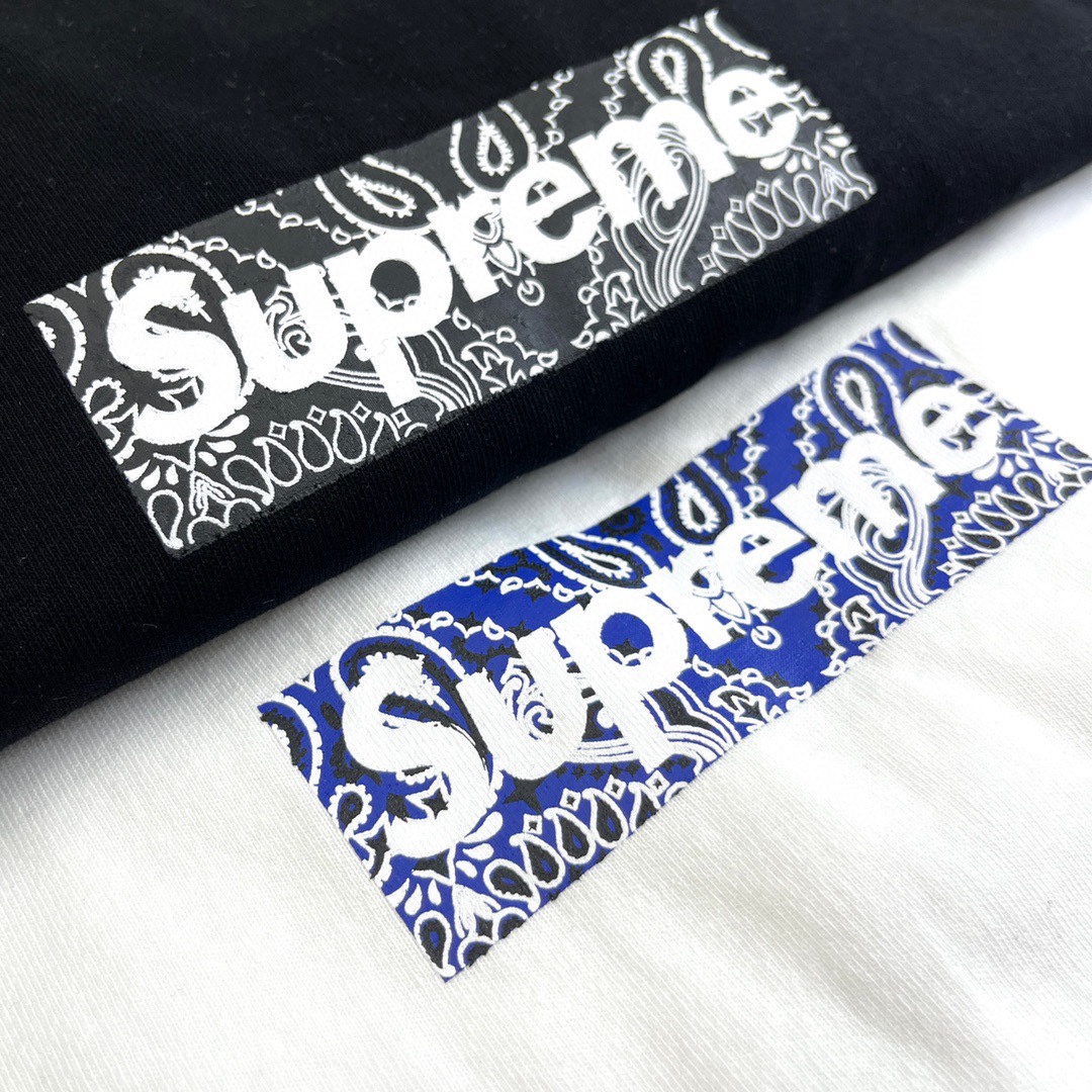 Supreme 19FW Bandana Box Logo Tee カシューフラワー限定半袖Tシャツ シュプリーム