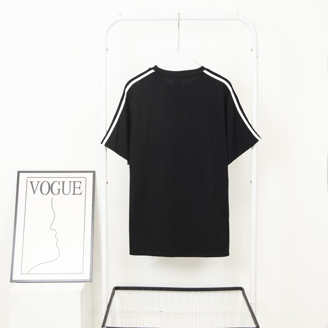 【2024】balenciaga BLCG＆addidas コラボアルファベット刺繡Tシャツ