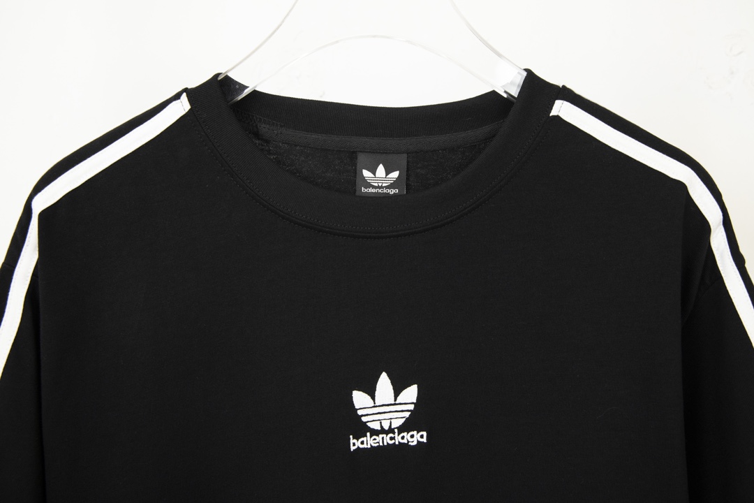【2024】balenciaga BLCG＆addidas コラボアルファベット刺繡Tシャツ