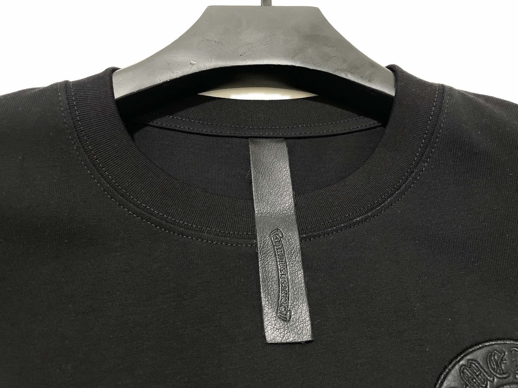 【2024】クロムハーツCHROME HERATS23ssスタッズ皮刺繡シャツ