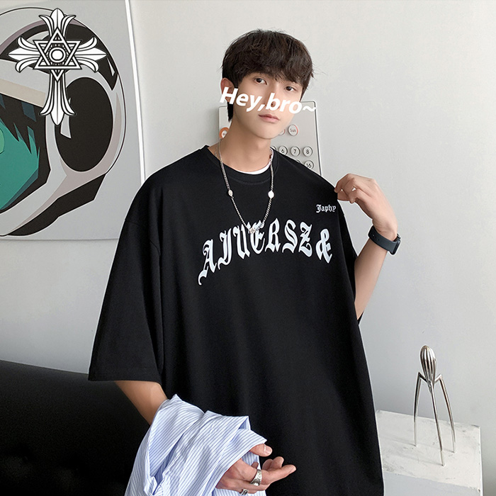 2023chrome hearts/クロムハーツサンスクリットカジュアル半袖 ゆったり男女カップルTシャツです