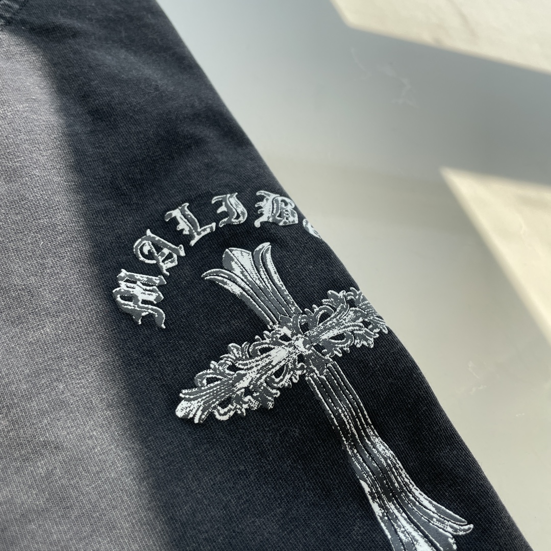 クロムハーツChrome Hearts古い水洗夜光ロゴプリント半袖