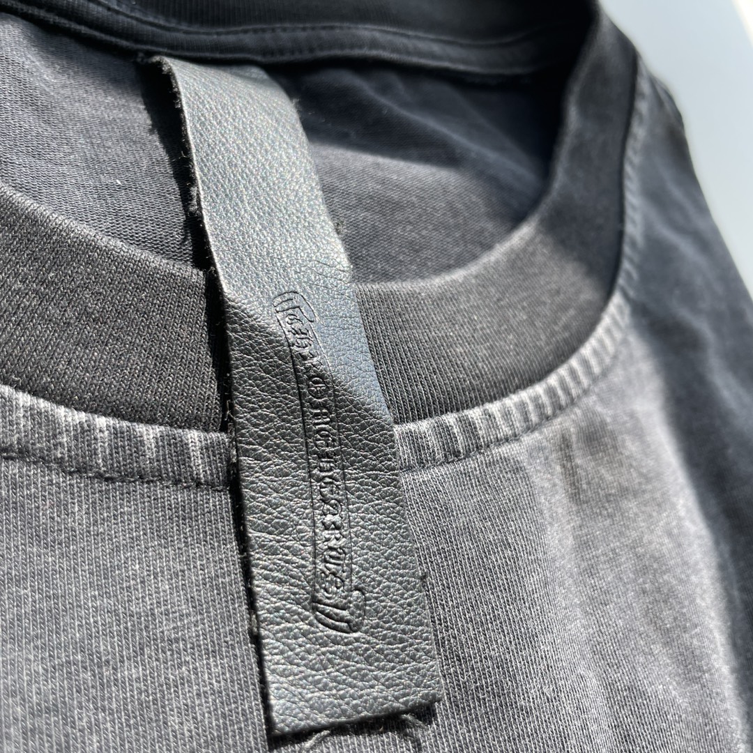 クロムハーツChrome Hearts古い水洗夜光ロゴプリント半袖