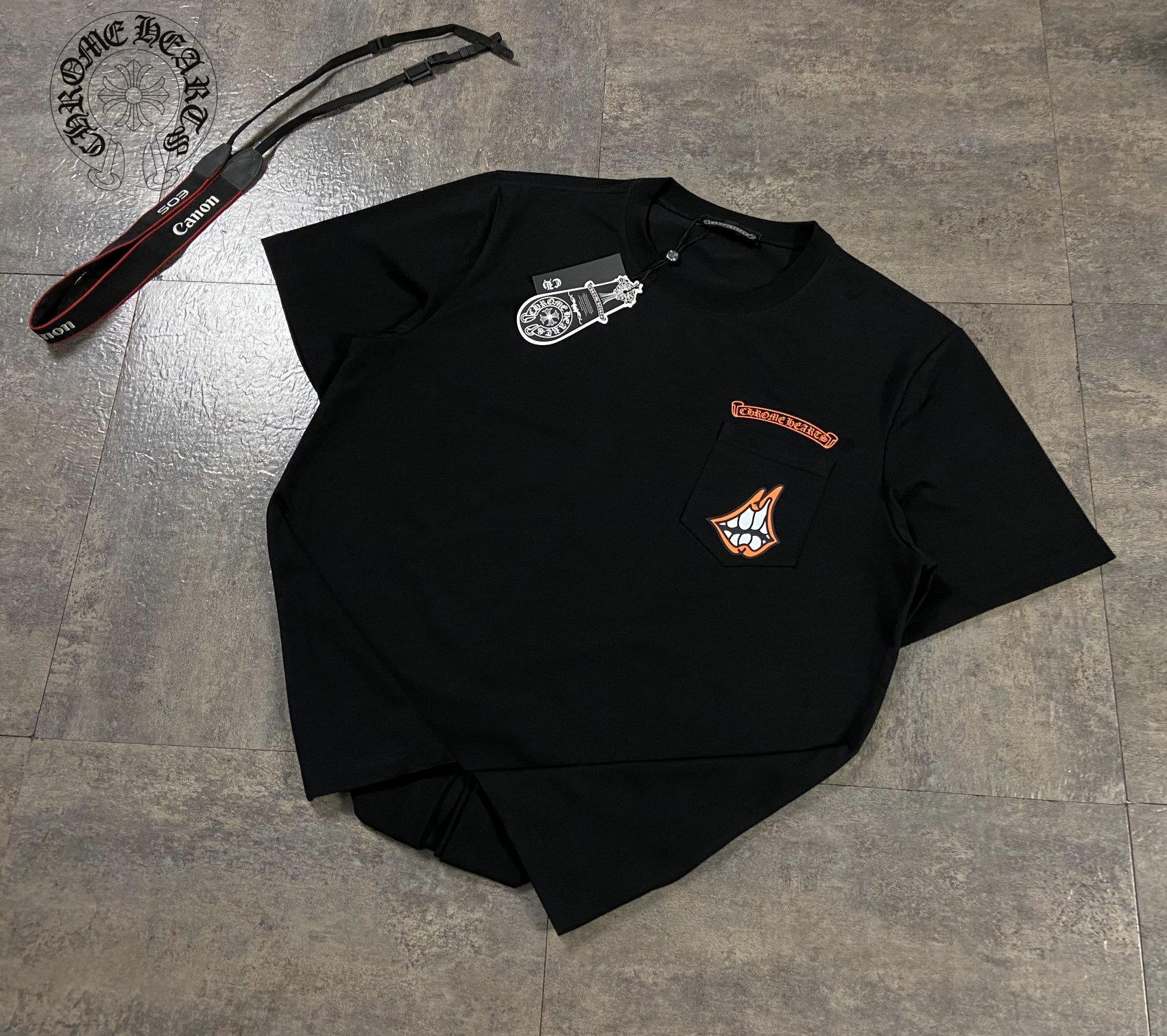 【2024】クロハート/Chromeheartsらくがき限定カップルポケット半袖T