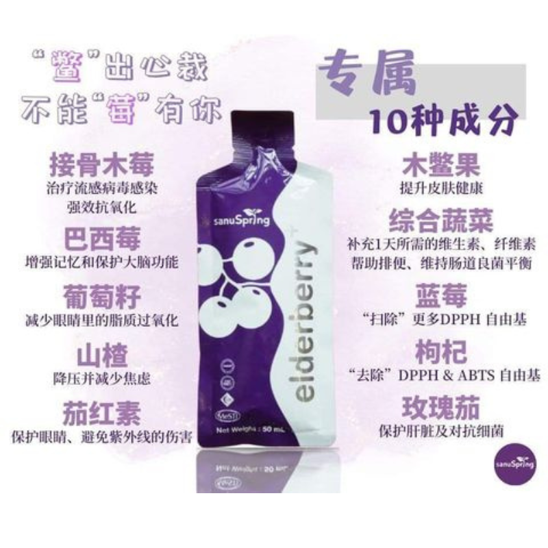 SANUSPRING ELDERBERRY x3盒