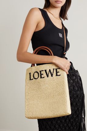 LOEWE トートバッグ &infin;&infin; LOEWE &infin;&infin; Standard A4 raffia バッグ☆(7)