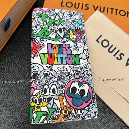 Louis Vuitton 長財布 明日着 限定 LV カートゥーン風 モノグラム ブラザ 長財布