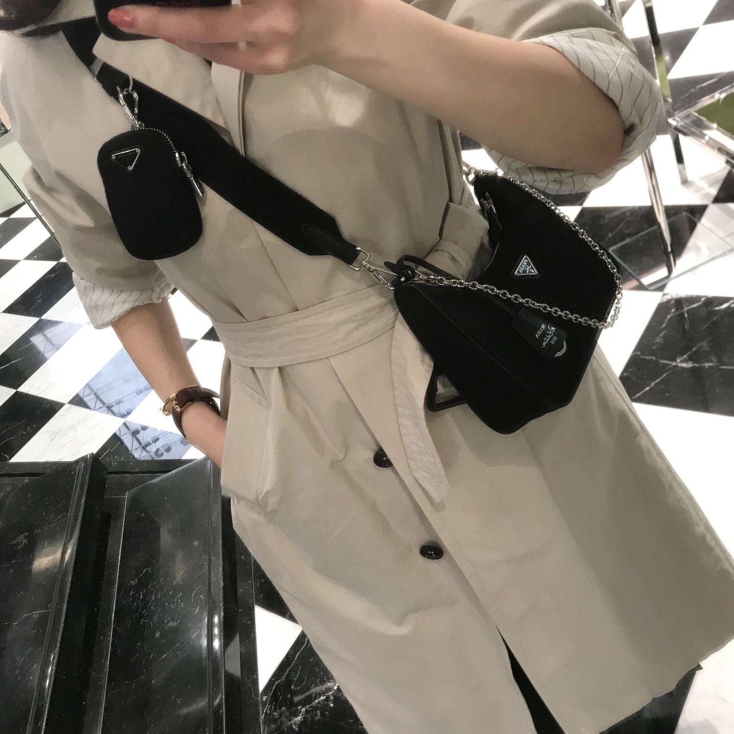 送料込【PRADA】大人気ナイロンバッグ Re-Edition 2005/1BH204 (PRADA/ショルダーバッグ・ポシェット)  57739535【BUYMA】