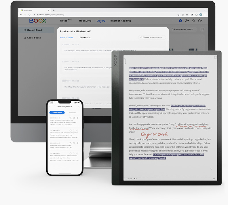 ONYX BOOX Tab Ultra C 10.3" Electonic Paper Tablet PC