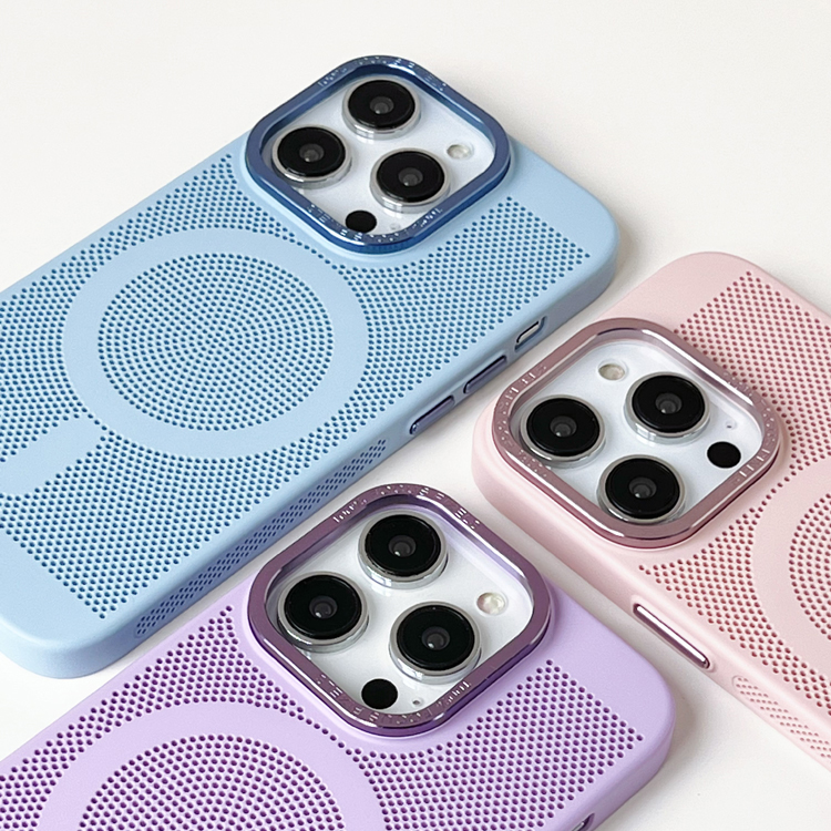 メッシュ 通気性マグセーフiPhoneケース-hmcase