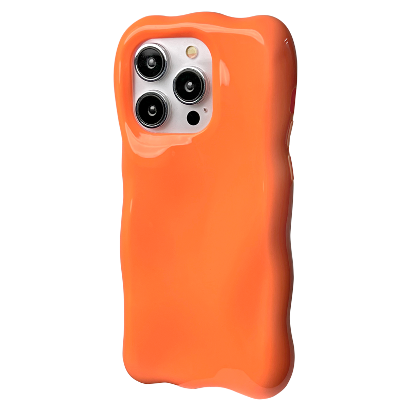 ジェリーカラー立体フリルiPhoneスマホケース