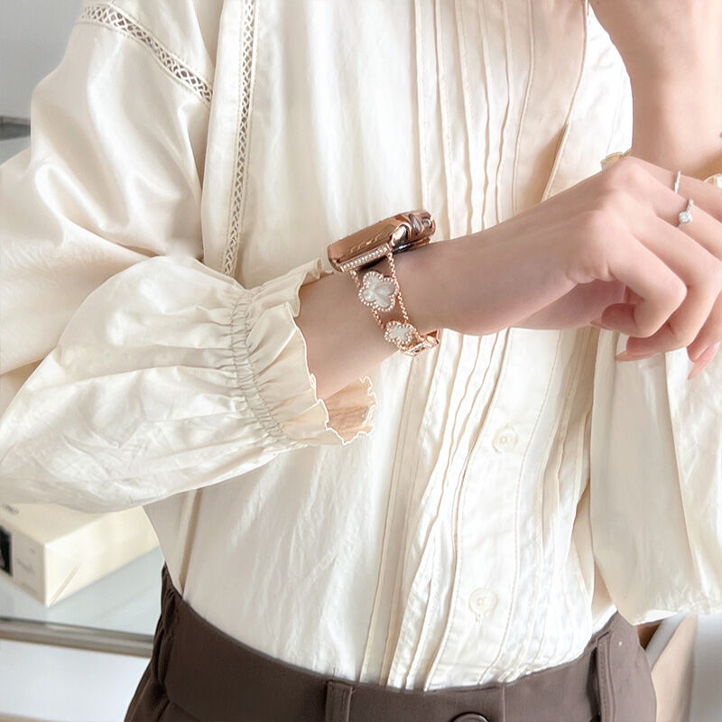 幸せの四葉のクローバー Apple Watchバンド-hmcase