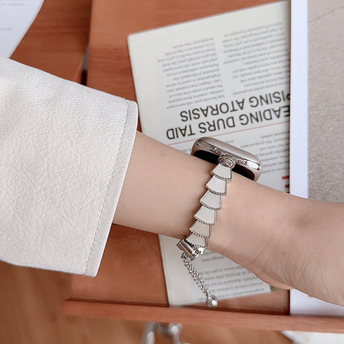 メタリック貝象眼 Apple Watchバンド-hmcase