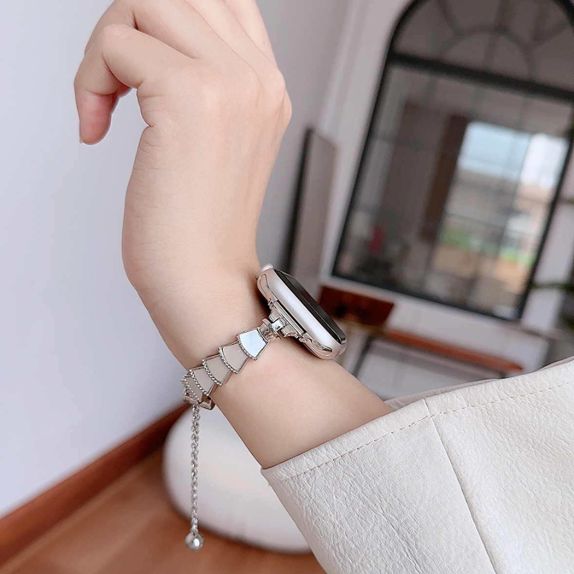 メタリック貝象眼 Apple Watchバンド-hmcase