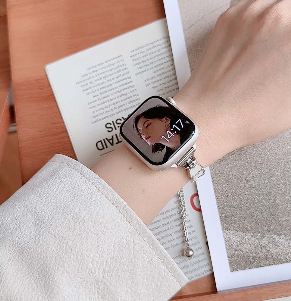 メタリック貝象眼 Apple Watchバンド-hmcase