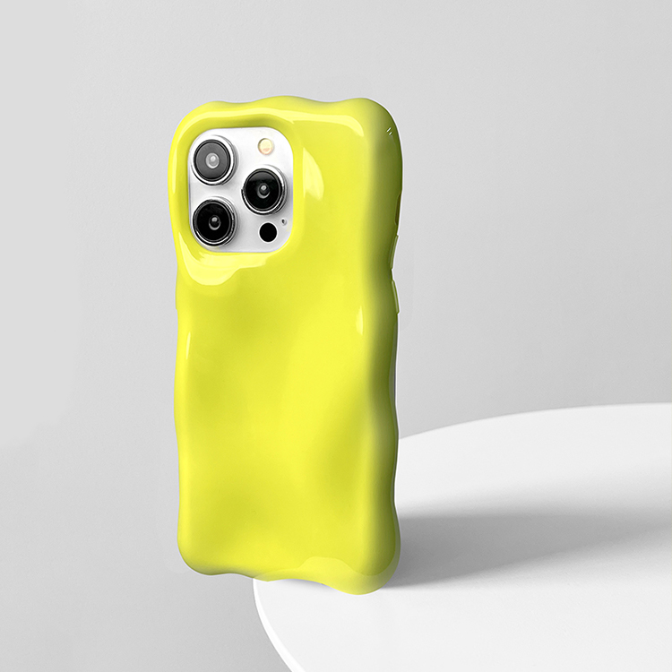 ジェリーカラー立体フリルiPhoneスマホケース