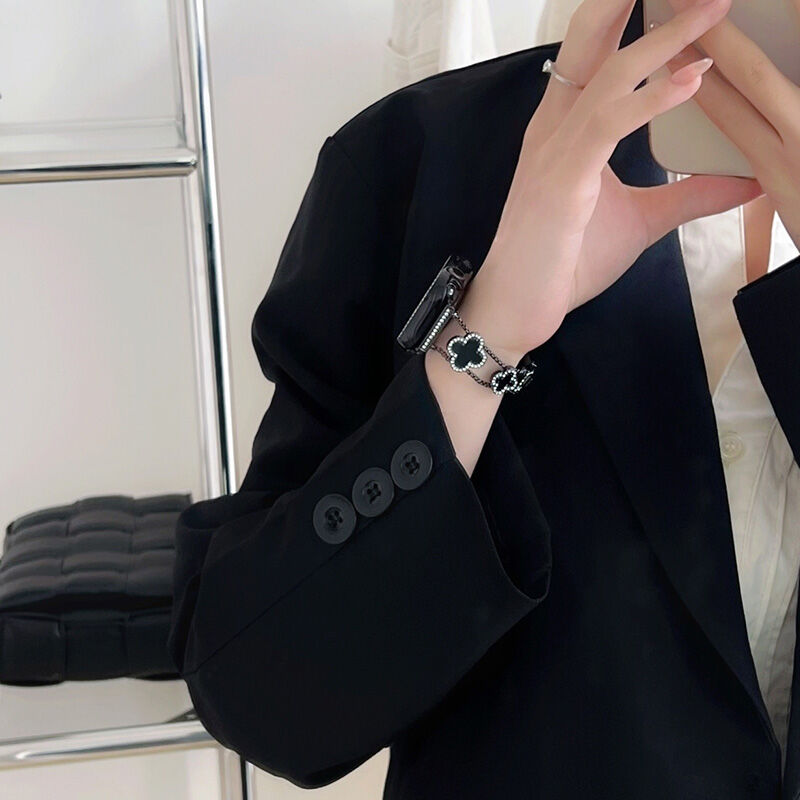 幸せの四葉のクローバー Apple Watchバンド-hmcase