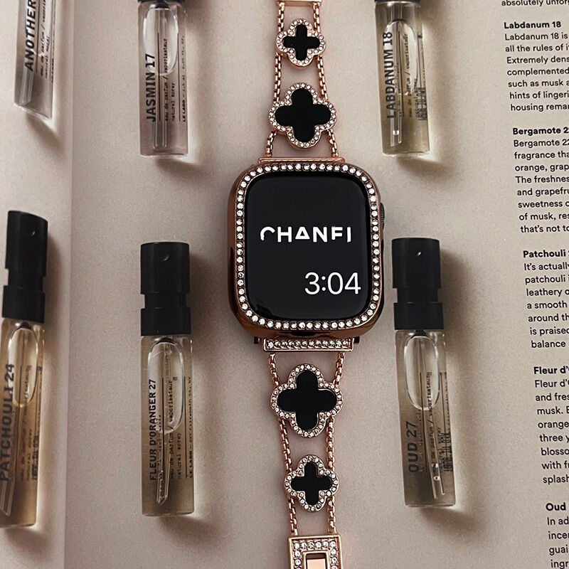 幸せの四葉のクローバー Apple Watchバンド-hmcase