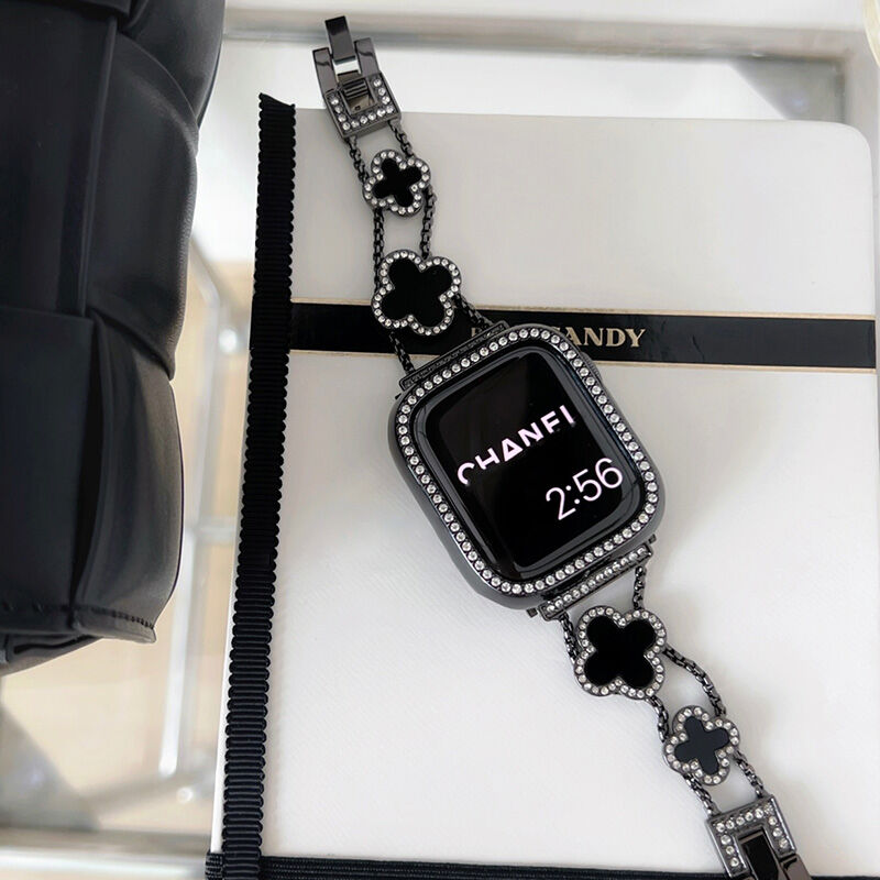 幸せの四葉のクローバー Apple Watchバンド-hmcase