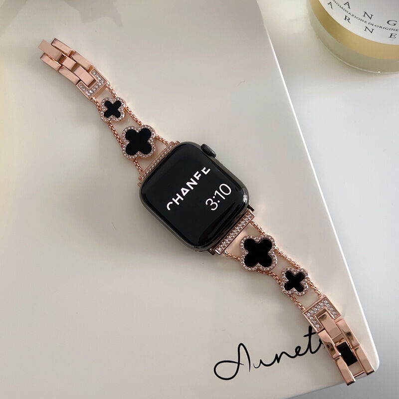 幸せの四葉のクローバー Apple Watchバンド-hmcase