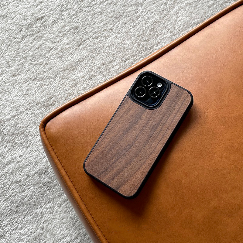 ウォールナット天然木 Magsafe対応  iPhoneケース-hmcase