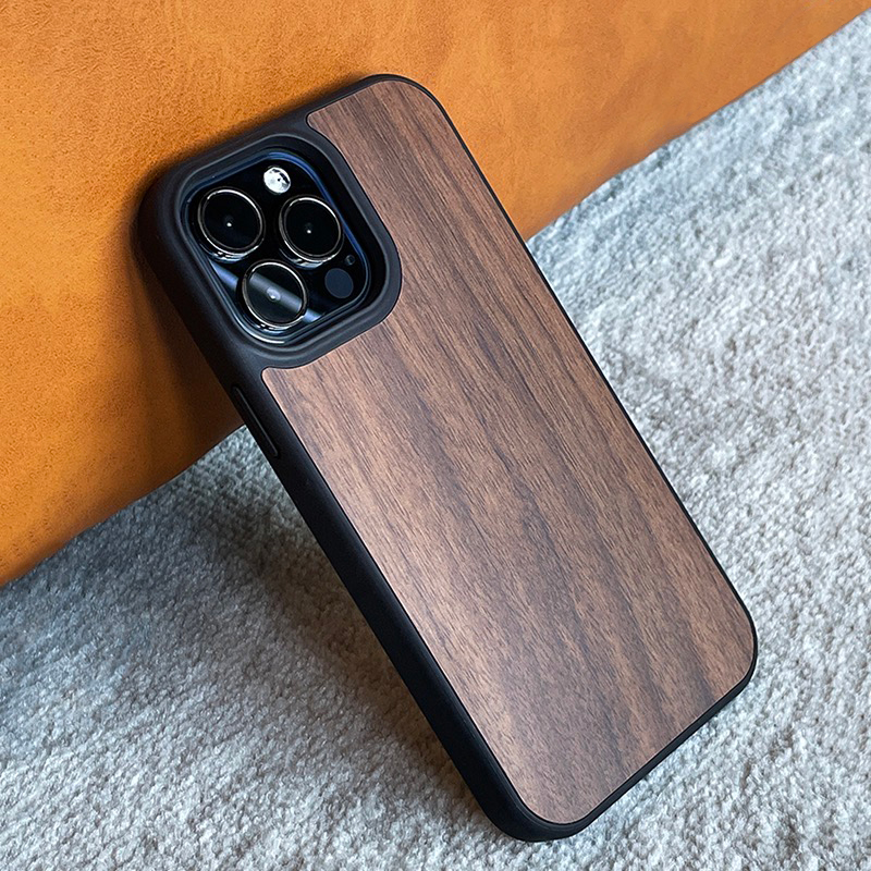 ウォールナット天然木 Magsafe対応  iPhoneケース-hmcase