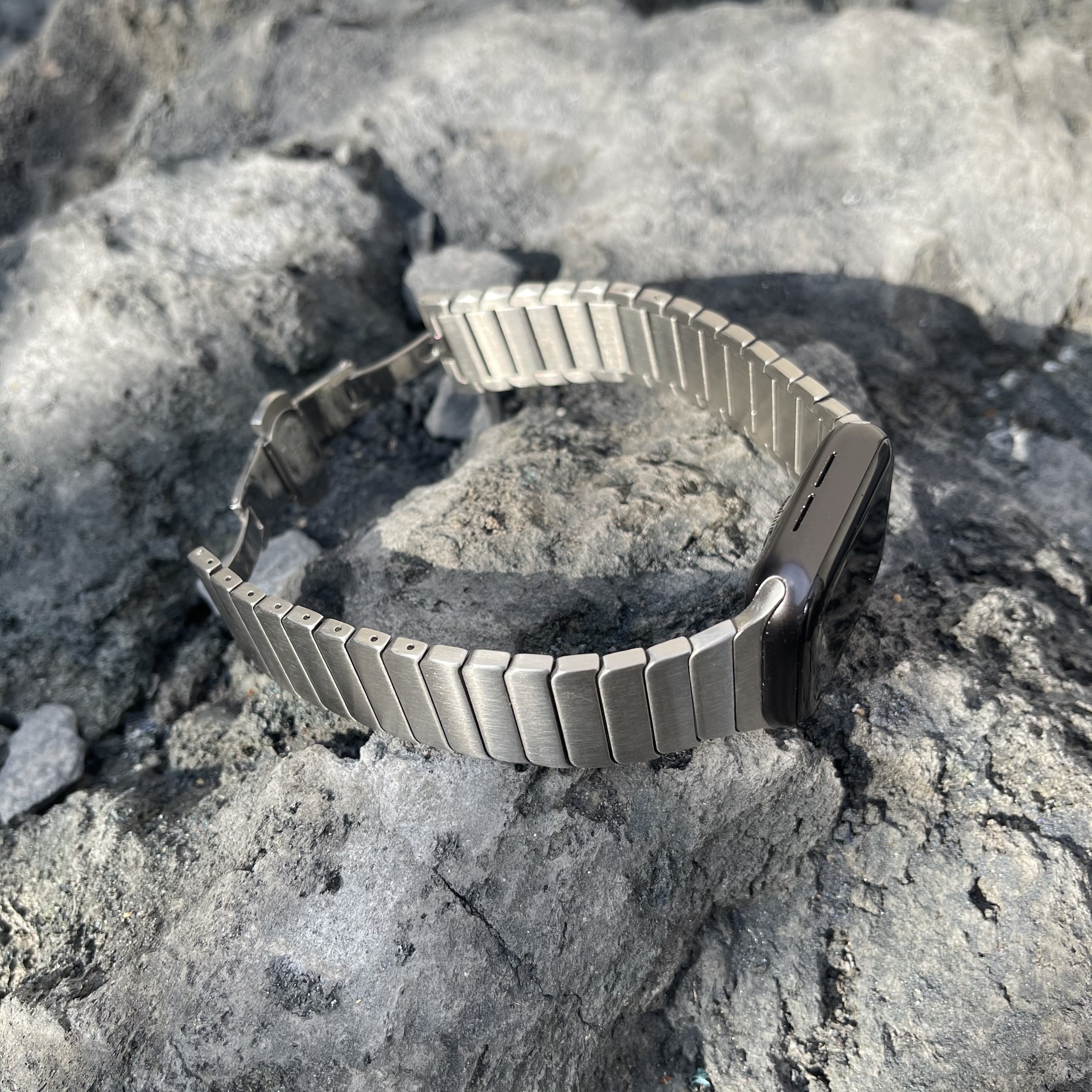 ステンレスApple Watchリンクブレスレットバンド-hmcase