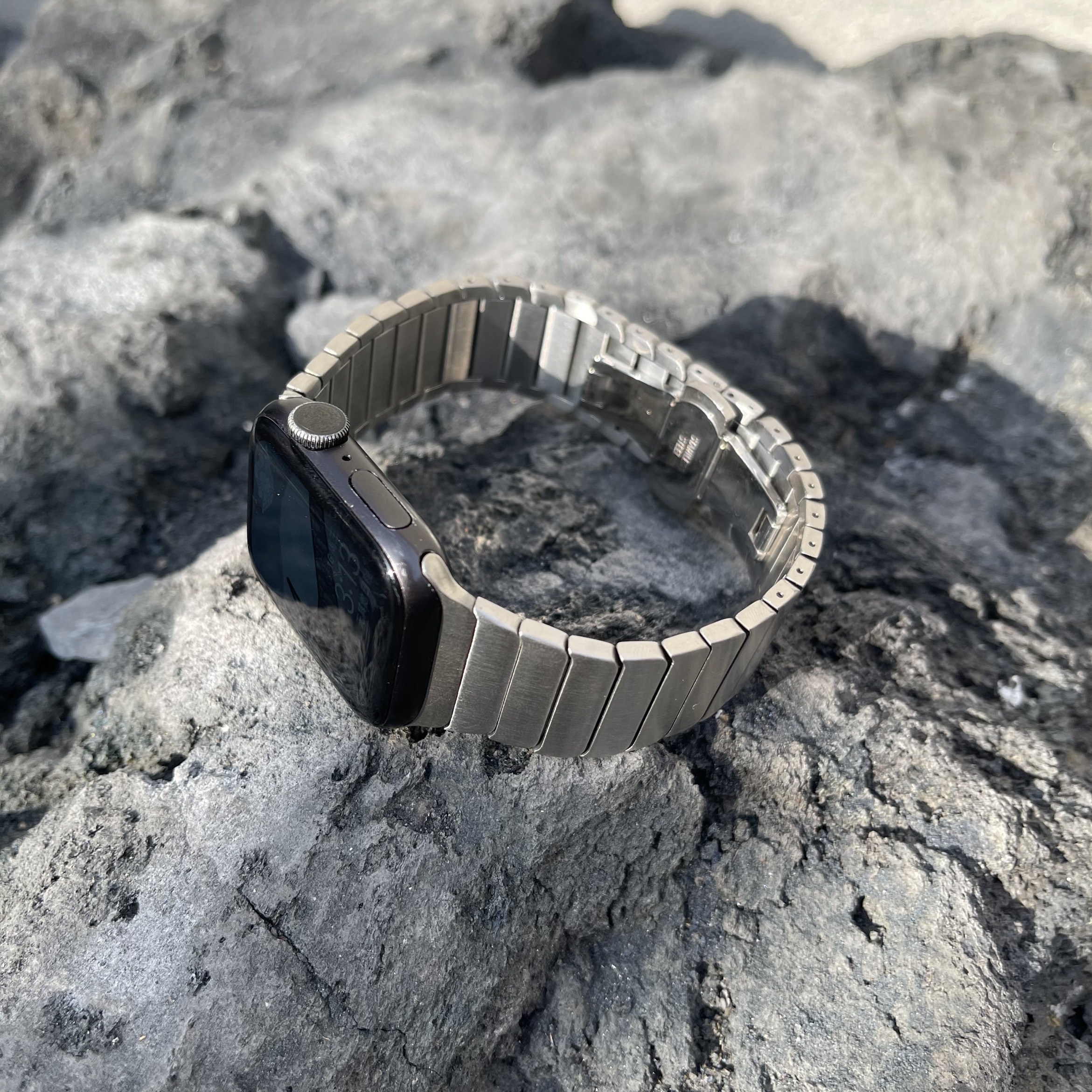 ステンレスApple Watchリンクブレスレットバンド-hmcase