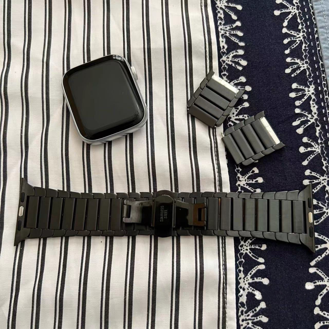 ステンレスApple Watchリンクブレスレットバンド-hmcase