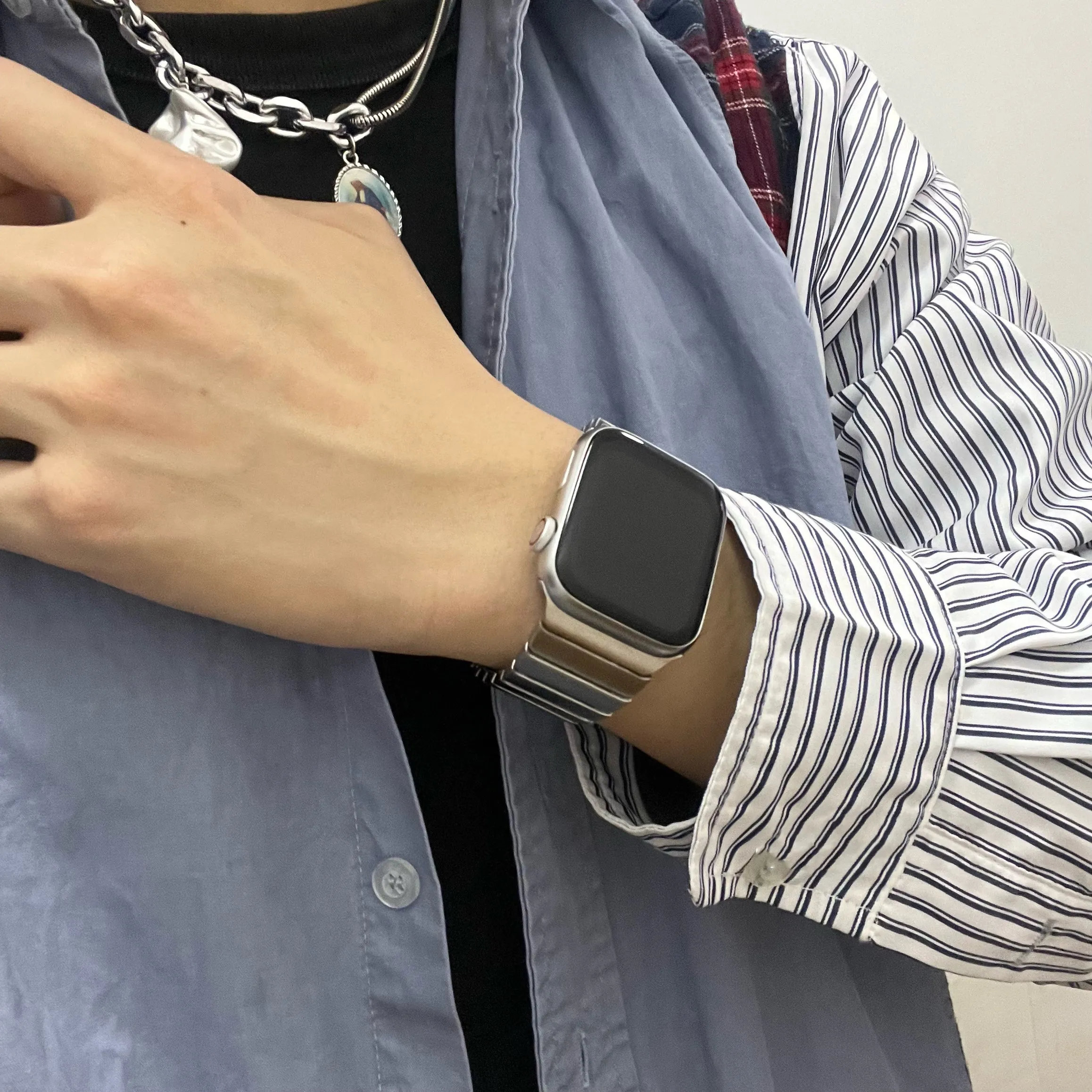 Apple Watch リンクブレスレット（非純正） 42 44 45 49mm