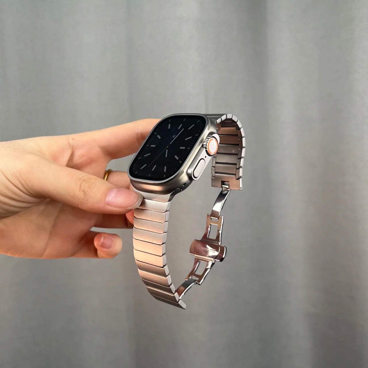 ステンレスApple Watchリンクブレスレットバンド-hmcase