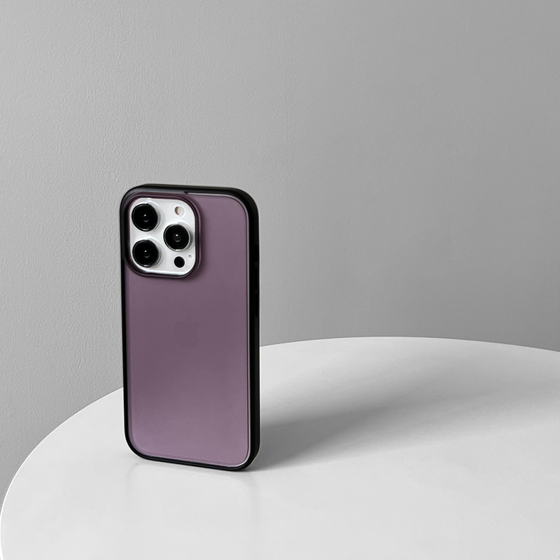 半透明フロスト肌触りいいiPhoneケース（14シリーズ）