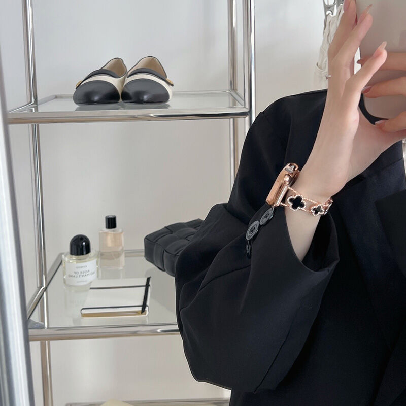 幸せの四葉のクローバー Apple Watchバンド-hmcase